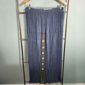 VTG NOTHING MATCHES Maxi Skirt  Boho Art to Wear Layered Artsy Lagenlook Small